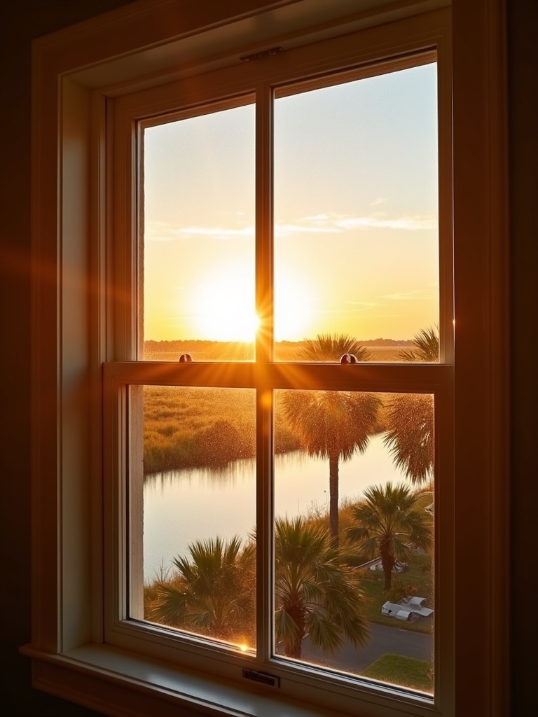 Illustrative clear-window view