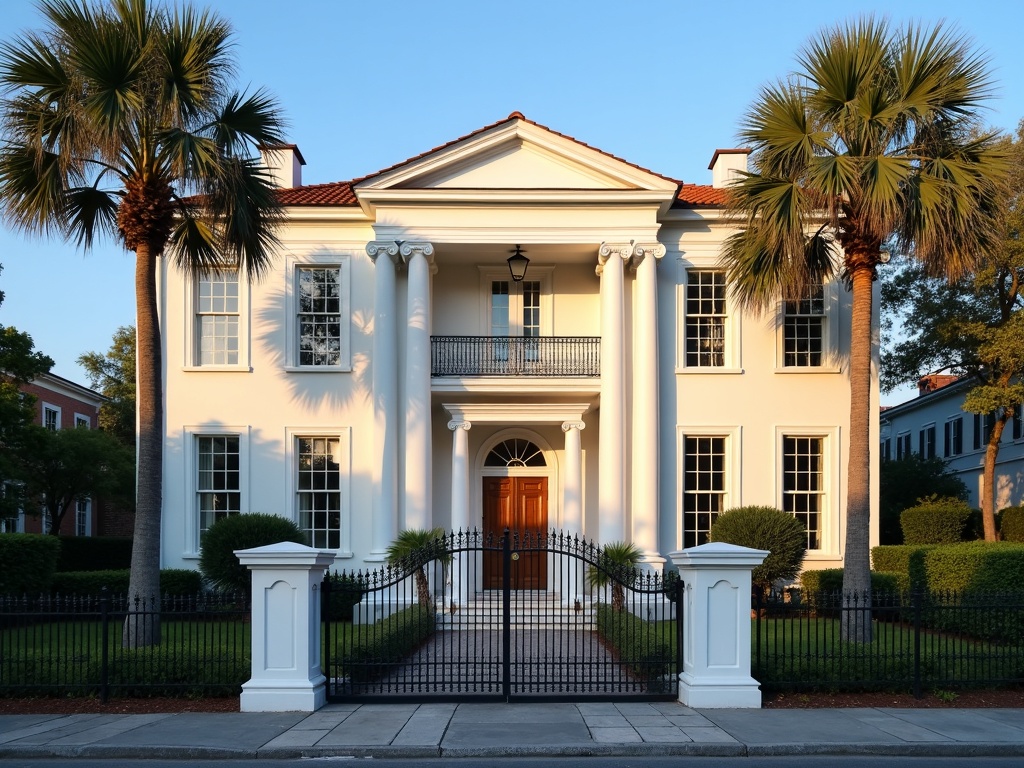 Illustrative Charleston-style streetscape
